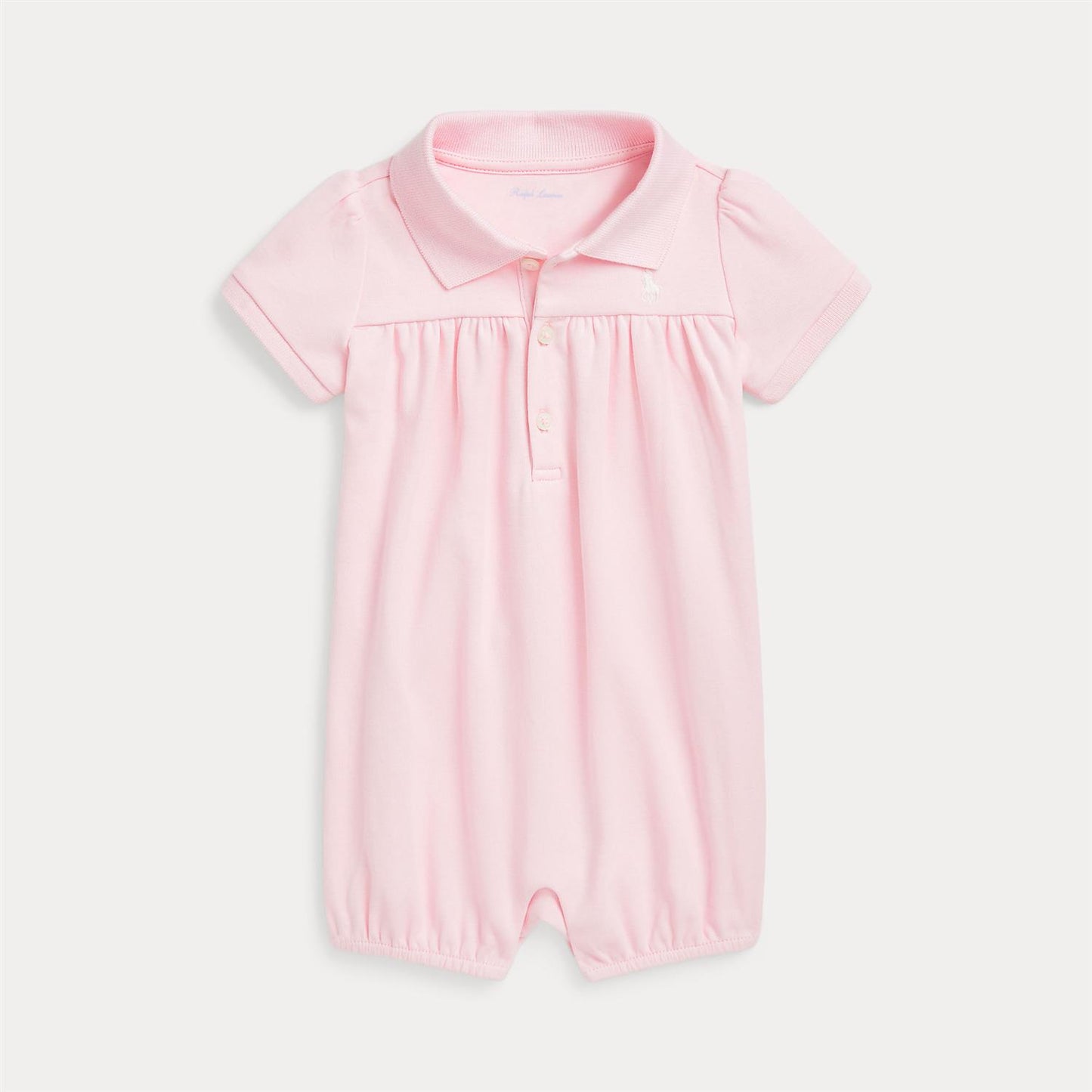 Cotton polo bubble shortall