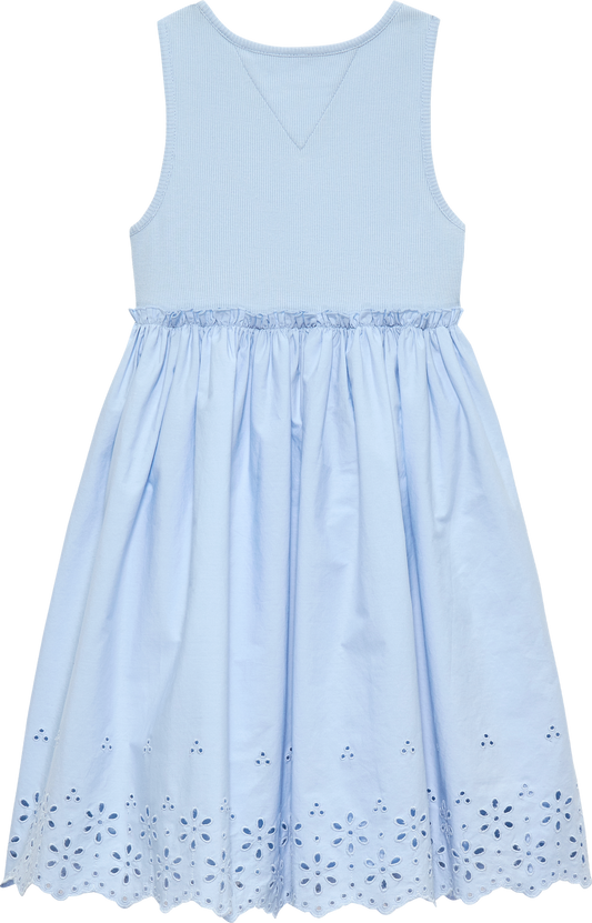 Tommy Hilfiger - Kjole - Blå - Jente - 4-7 år