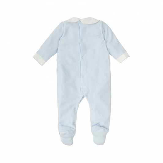 Babidu- Sparkedrakt - Lyseblå - Gutt - str. 1-6 mnd.