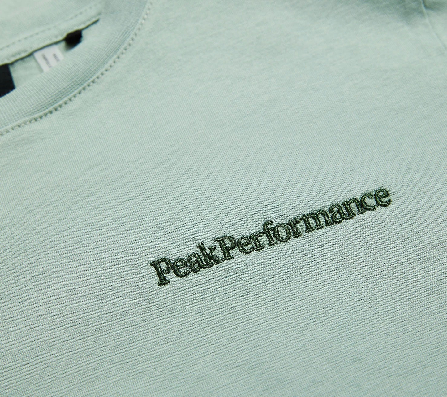 Peak Performance – T-skjorte med brodert logo – Lysgrønn – Unisex – 10-15 år