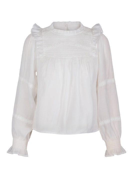 Vilje og ve - Saga bluse - Hvit - str 8-14 år