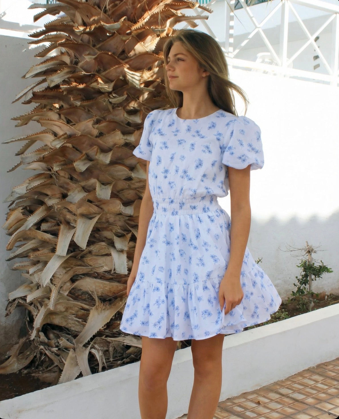 Vilje & Ve - Nicole dress - Blå - Jente - Str 8-14 år