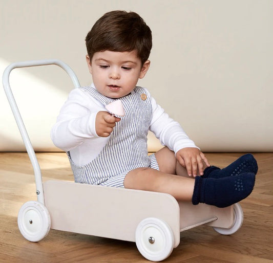 GOBABYGO – Terry cotton sokker med antiskli – Mørkeblå – Gutt – 0-3 år