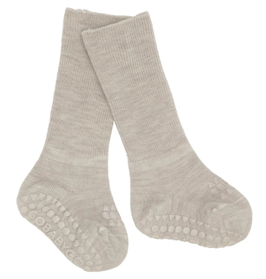 GOBABYGO - merino ull sokker - Sand - Unisex - 6-24 mnd