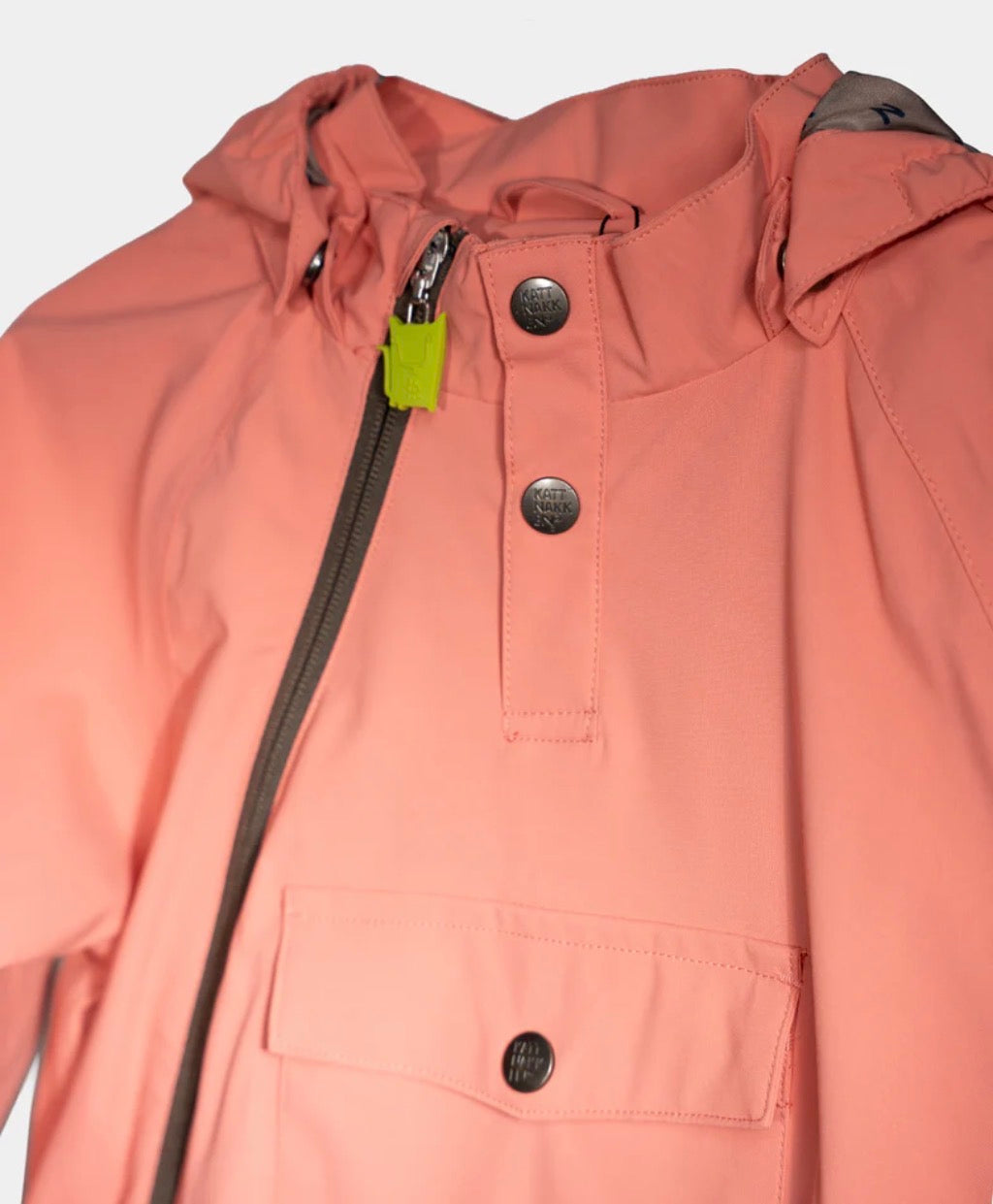 Kattnakken – Vinddress med avtagbar hette – Rosa – Jente – 3-4 år