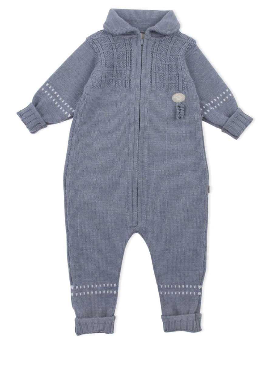 Lillelam – Classic sparkedress – Mellomblå – Gutt – 0-3 år