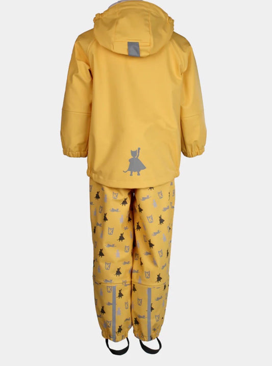 Kattnakken – Plask Regnsett Superkatten – Bananskum – Unisex – 1-8 år
