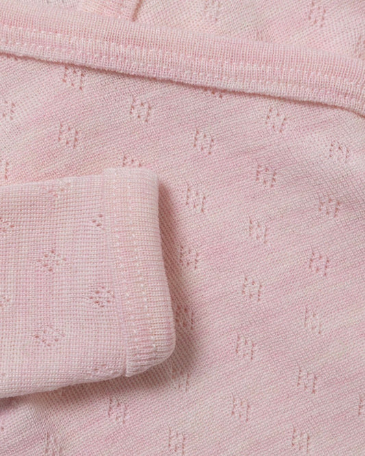 Lillelam - Ullbody - Mini - Pointelle - Lys Rosa - Jente - str 50-74 cm