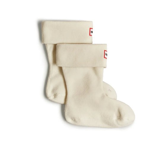 Hunter - Fleece Sokk - Hvit - Jente -  32-38