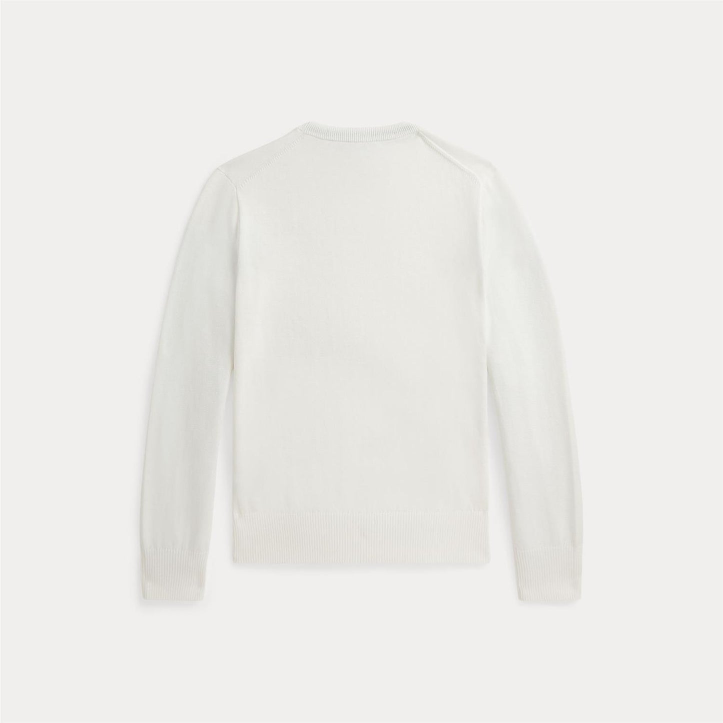 Polo Ralph Lauren – Bomullsgenser med brodert logo – Hvit – Gutt – 8-20 år