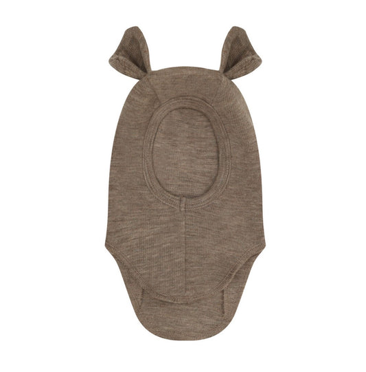Huttelihut – Balaclava i ull – Brun – Unisex – 0-1 år