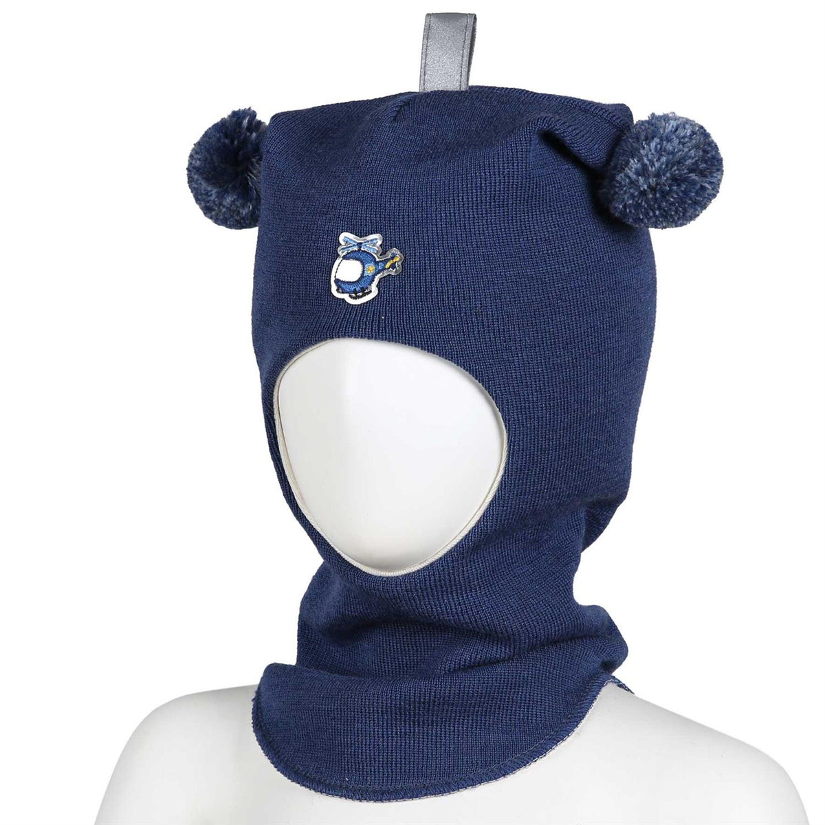 Kivat – Balaclava med helikopter – Blå – Unisex – 1-8 år