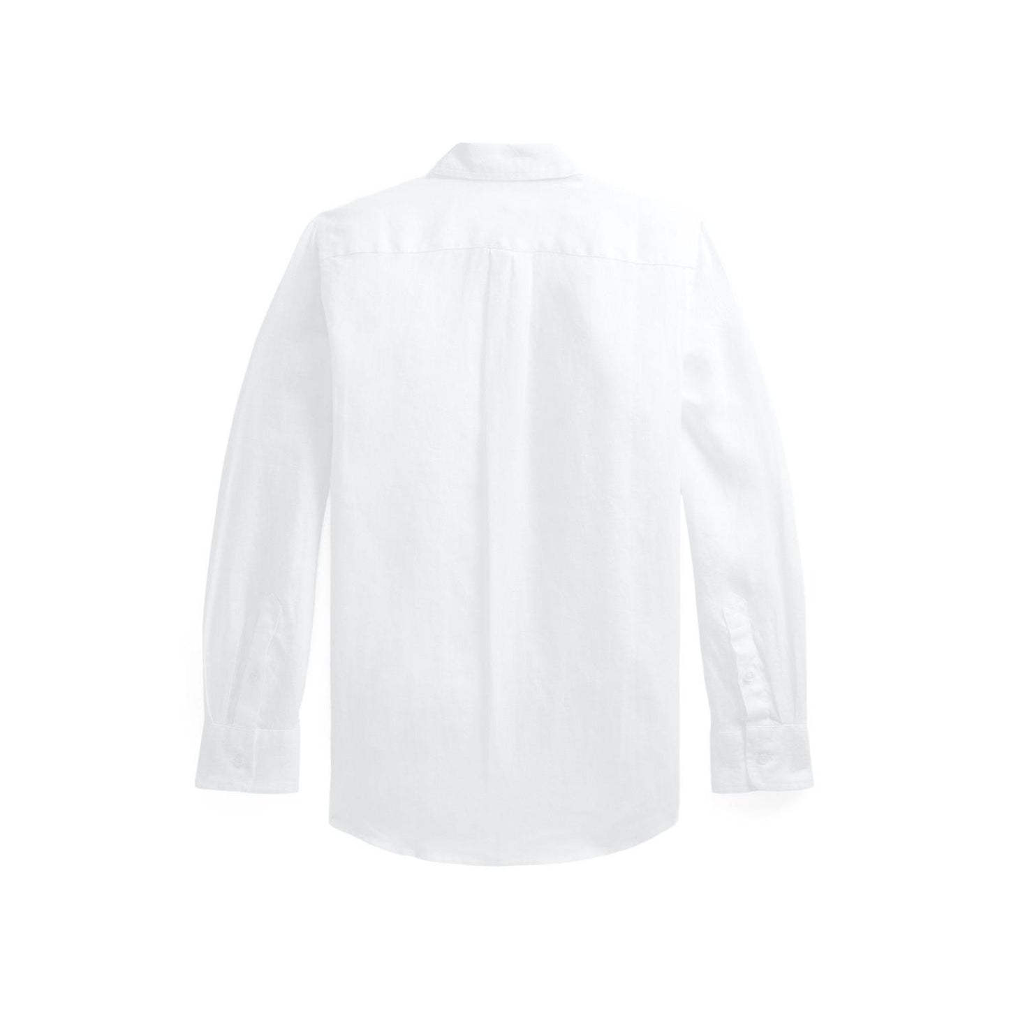 Polo Ralph Lauren – Linskjorte med brodert hest – Hvit – Gutt – 8-20 år