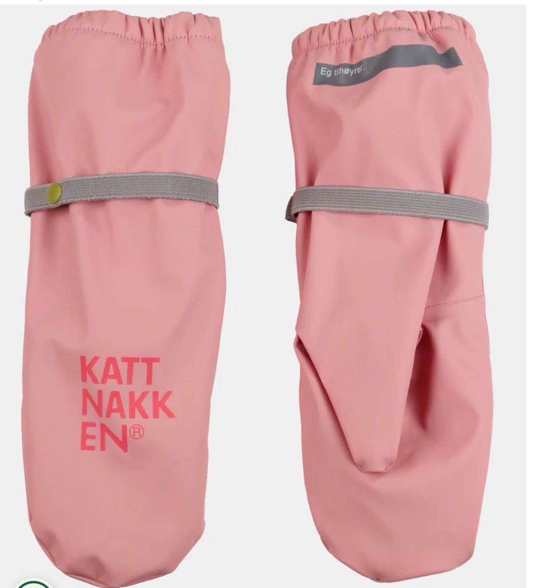 Kattnakken – Regnvotter – Rosa – Unisex – 0-8 år