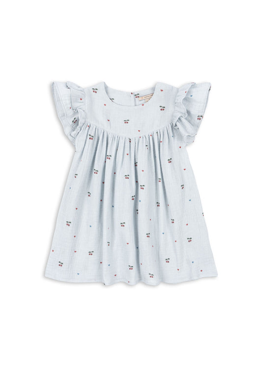 Konges Sløyd - Coco dress Gots - Kjole - Lyseblå - Jente - 2-8 år
