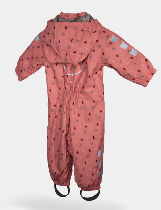 Kattnakken – Baby vinddress med avtagbar hette – Rosa – Jente – 0.5-2 år