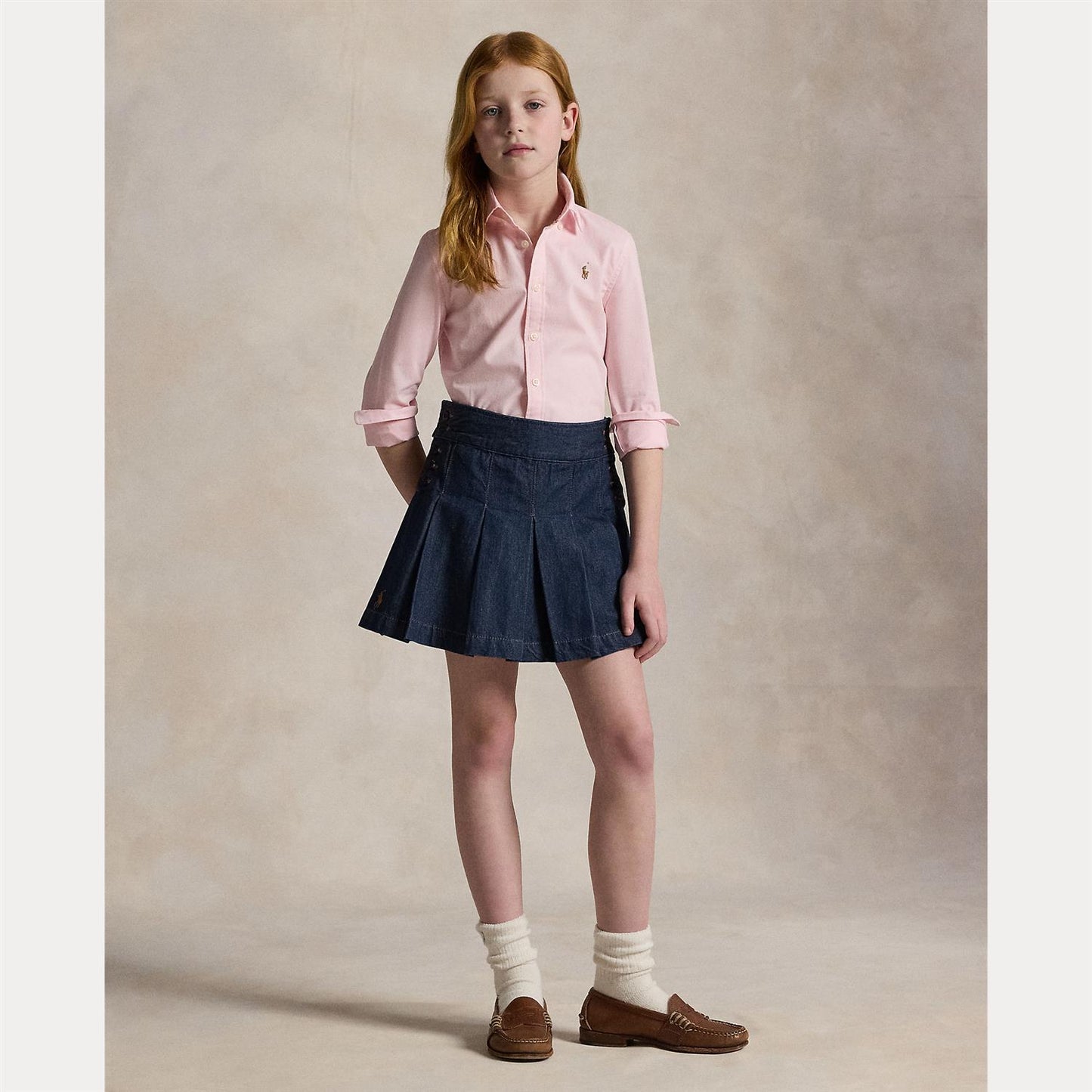 Polo Ralph Lauren - Oxford Skjorte - Rosa - Jente - 14-16 år