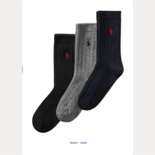 Polo Ralph Lauren - 3 pk Sokker - Blå - Gutt - 28-39