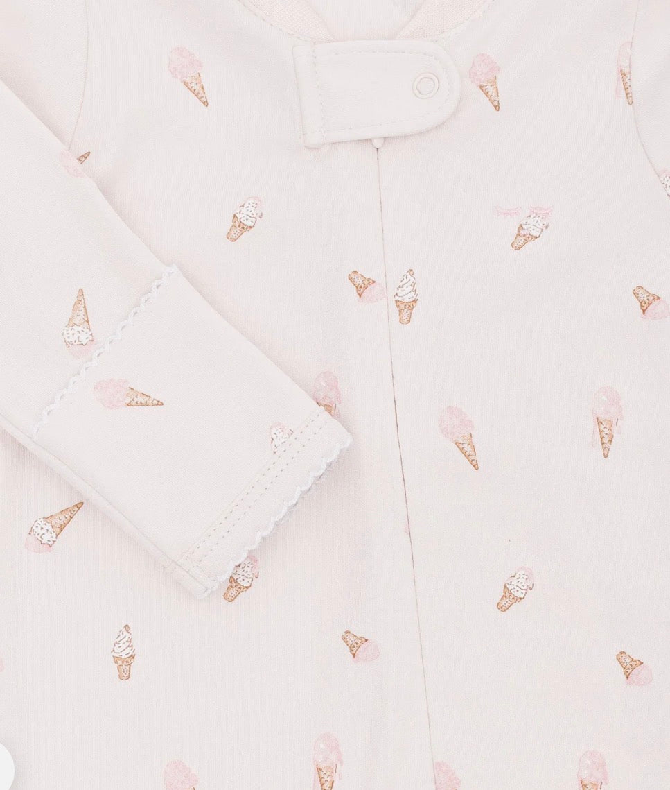 Livly - Ice cream zipper Overall - Rosa - Jente - 0-6 mnd