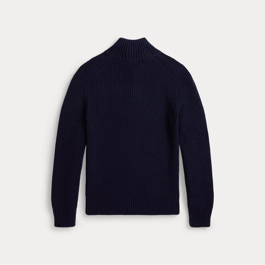 Ralph Lauren - Ribb - Halfzip - Unisex - Blå - 14- 18 år