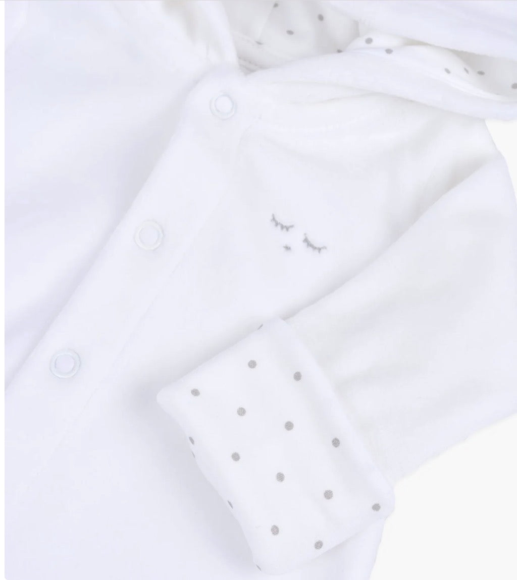 Livly - Plush Bunny Overall - Hvit - Unisex - 0-6 mnd