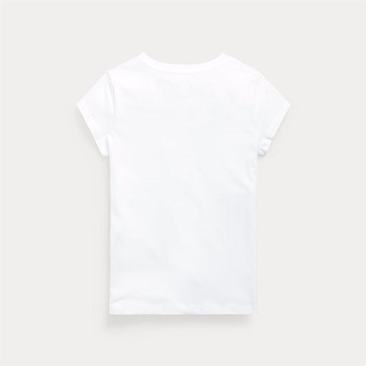 Ralph Lauren Polo - T-skjorte - hvit - jente - 8-14 år
