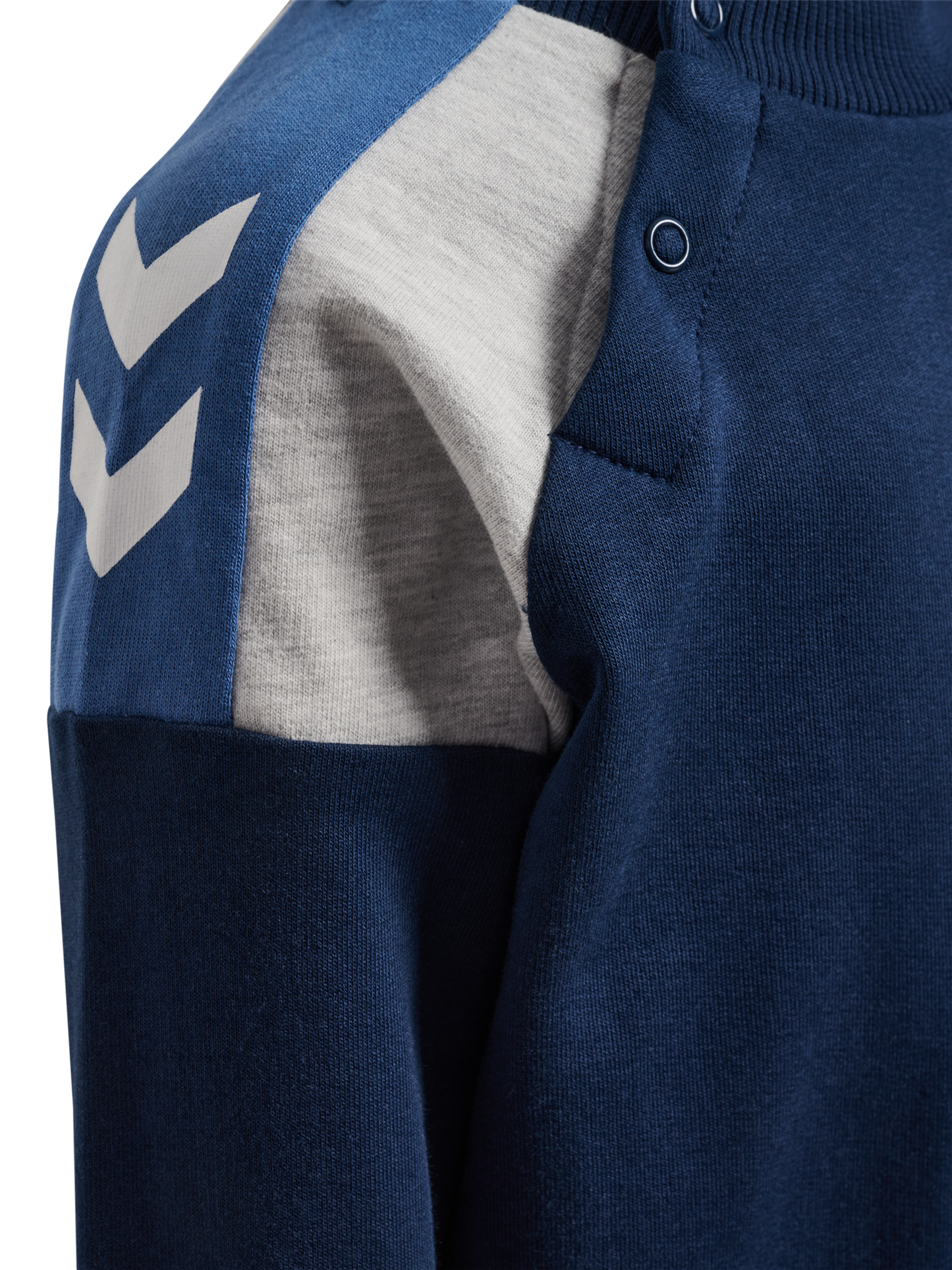 Hummel - - Reg Block Sweatshirt - Blå - Gutt - 74-110 cm