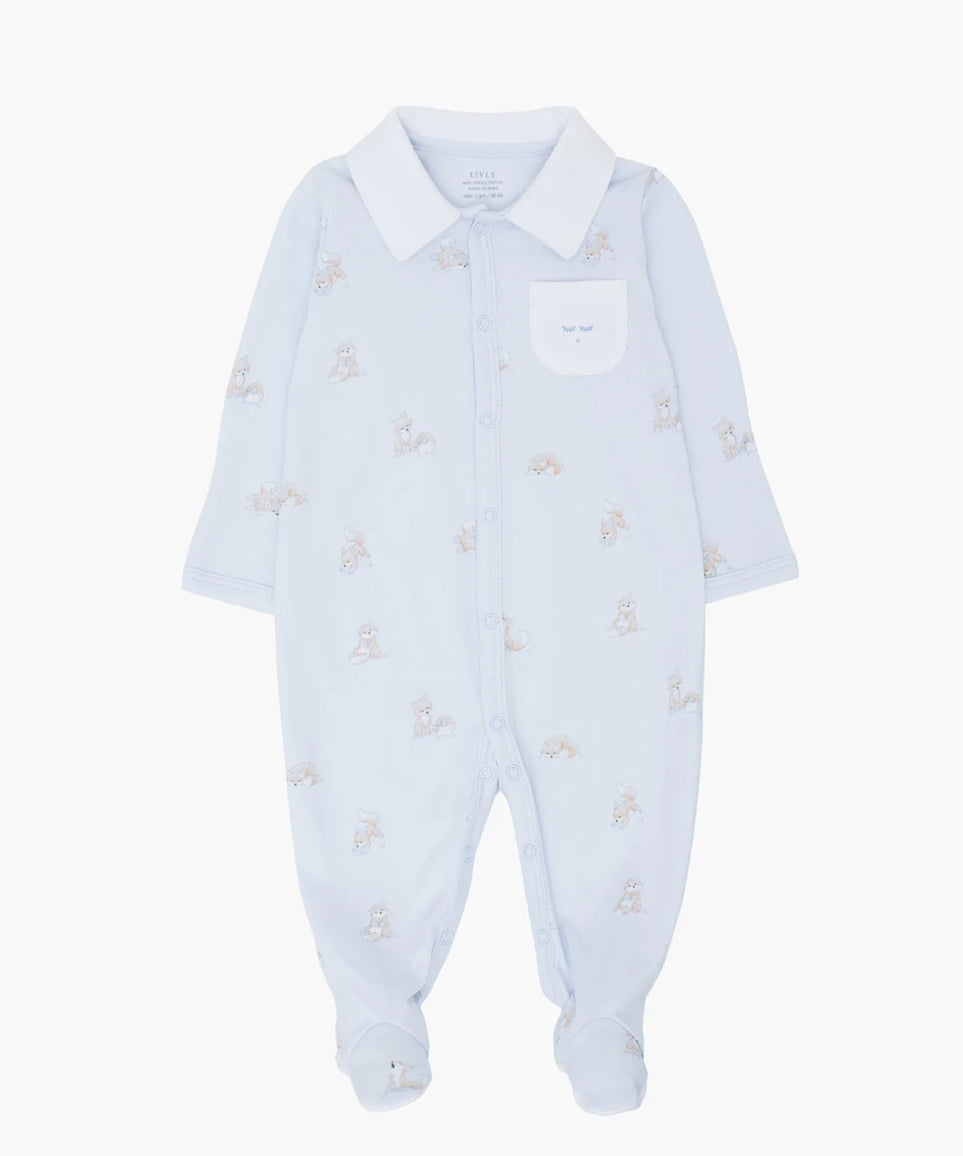 Livly - Foxes River Footie - Unisex - 0-6 mnd