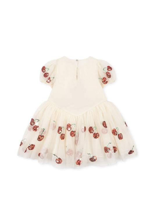 Konges Sløyd -Heartlily Dress - Kjole - Offwhite - Jente - 2-8 år
