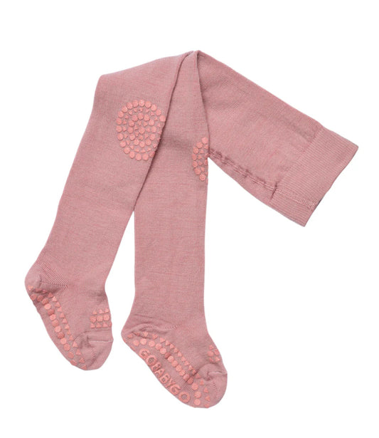 GOBABYGO - merino ull strømpebukse - rosa - jente -6-18 mnd