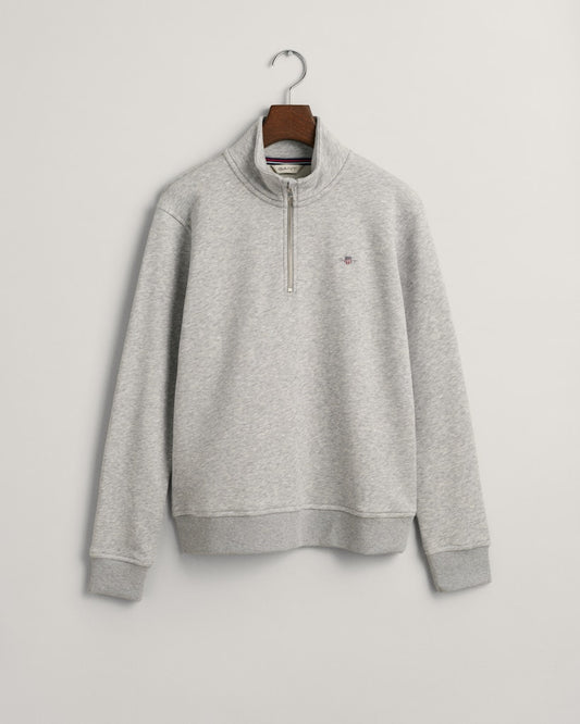 Gant - Shield Half Zip Sweatshirt - Grå - Gutt - 10-16 år