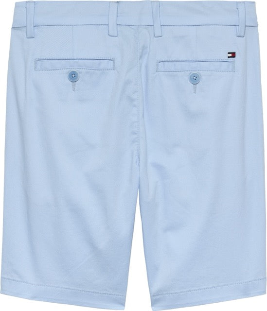Tommy Hilfiger - Chinos shorts - Lysblå - Gutt - 2-7 år