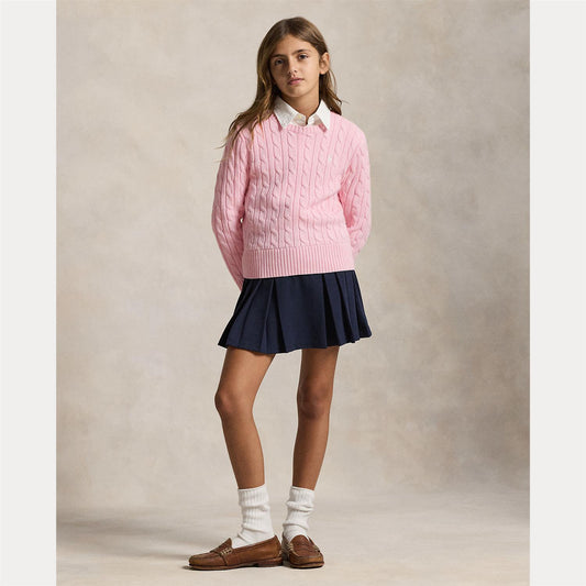 Ralph Lauren - Flettegenser - Rosa - Jente - 12-16 år