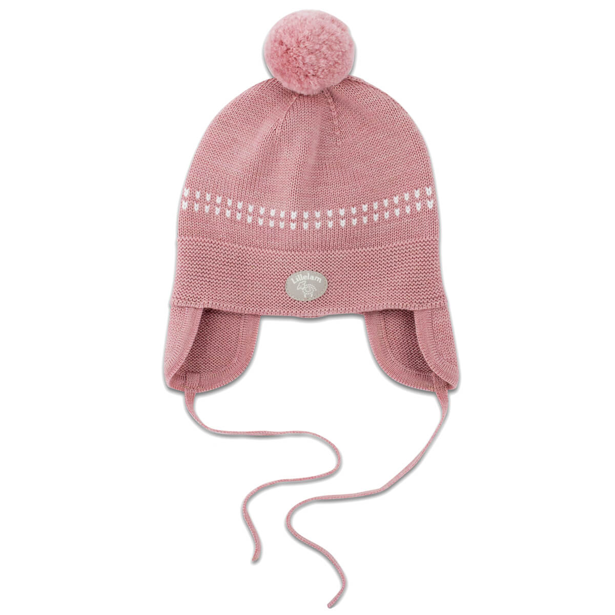 Lillelam – Classic lue med øreklaffer – Lyng Heather – Jente – 0 år