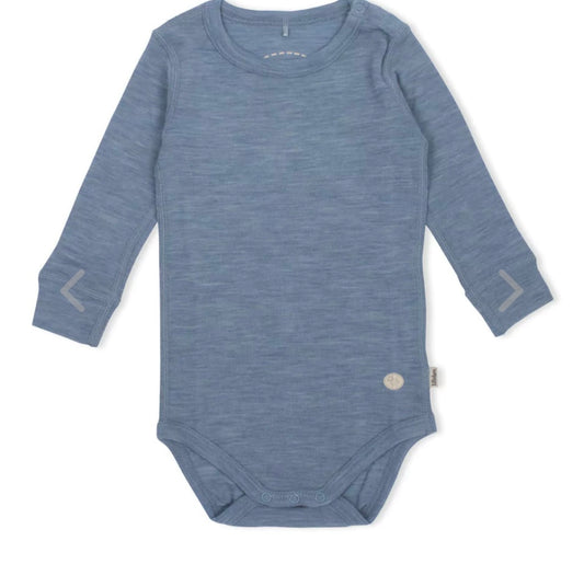 Lillelam - Ullbody - Mellomblå - Gutt - str 2-3 år