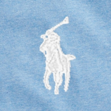 Polo Ralph Lauren – Mellomblå T-skjorte med brodert hest – Gutt – 14–20 år