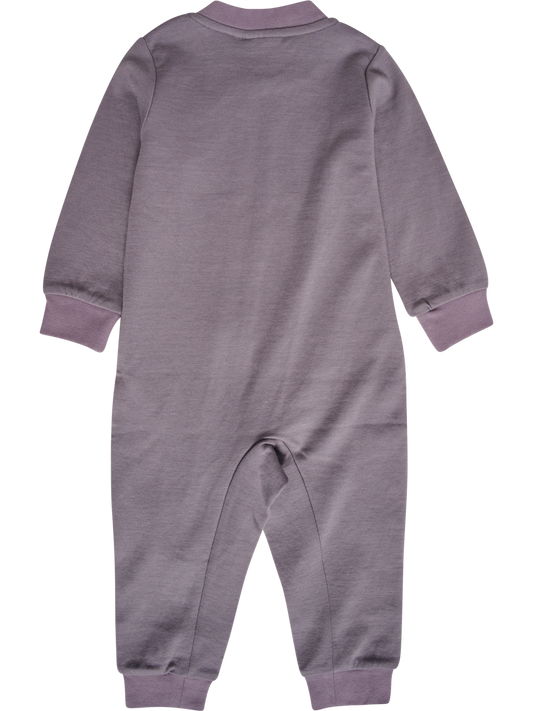 Hummel - Mini Wool Jumpsuit Bee - Lilla - Jente- 56-92 cm