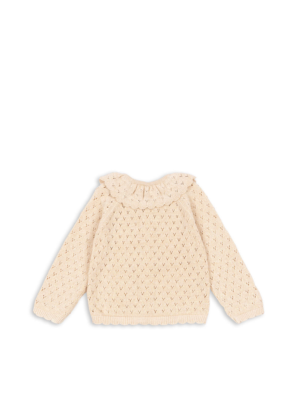 Konges Sløyd - Holiday Knit Cardigan - Gull - Jente - 2-8 år