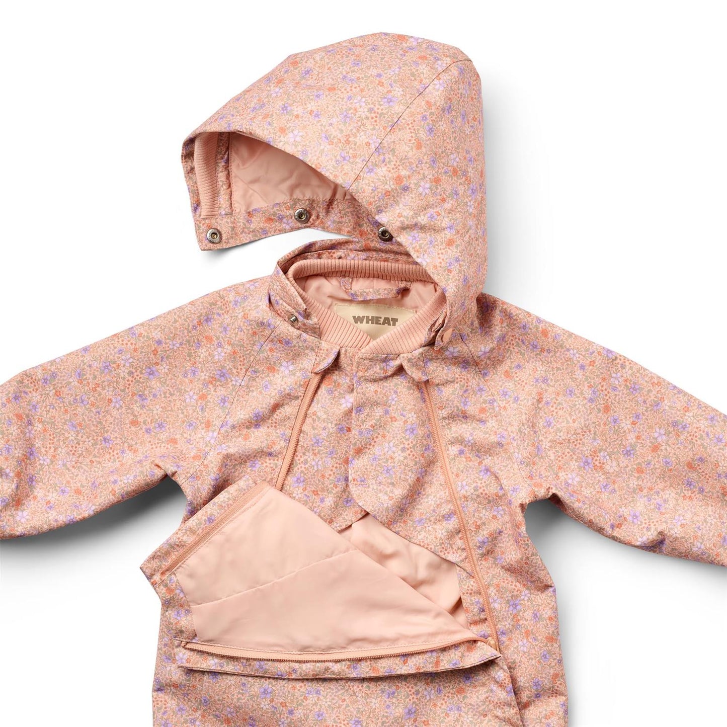 Wheat – Kjeledress med blomstermønster – Rosa – Jente – 0-3 år