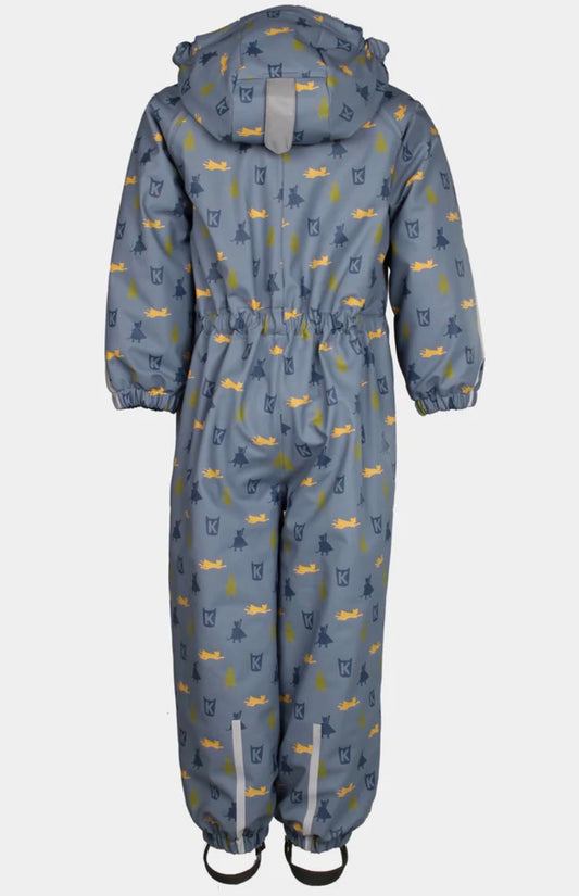 Kattnakken – Helårsdress med vattering – Mjuk blå – Gutt – 1-5 år