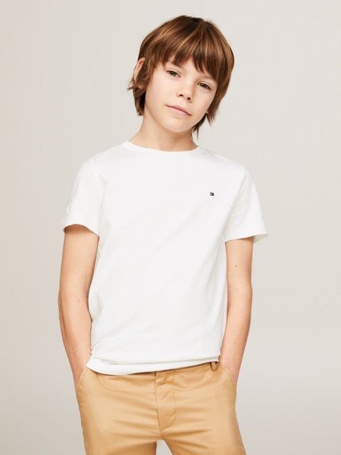 Tommy Hilfiger - Tskjorte - Hvit - Unisex - 6-7 år