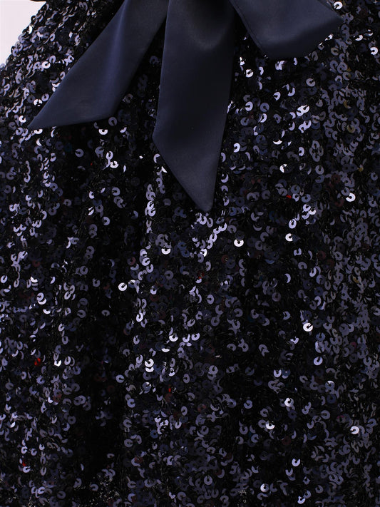 Prinsessefin - Beatrice Paljettkjole - Blå - Jente - 4-12 år