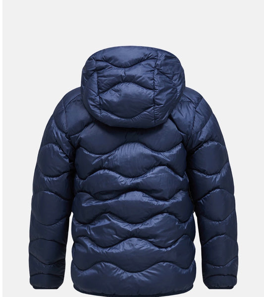 Peak Performance - Jr Helium Down Hood Jacket - Blå - Gutt - 3-15 år