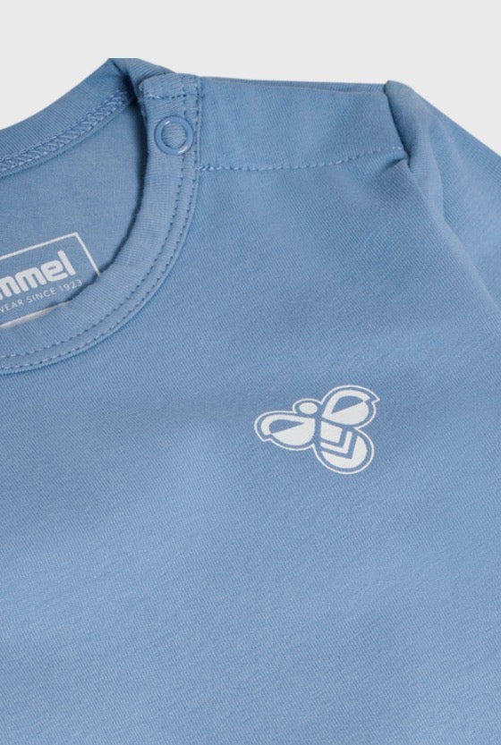 Hummel – Body med kort erme – Blå – Gutt – 0-3 år