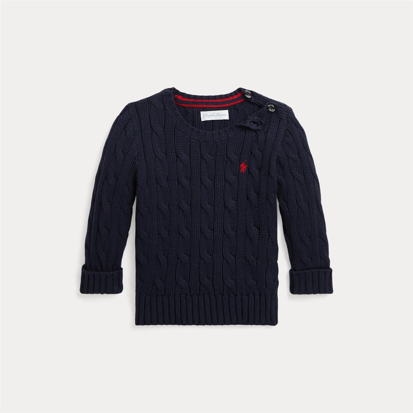 Ralph Lauren Polo - Flettet Genser -  Mørkeblå - Gutt - 18-24 mnd