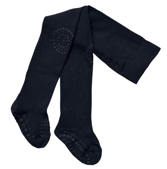 GOBABYGO - merino ull strømpebukse - blå - gutt -6-18 mnd