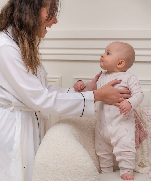 Livly – Ice cream overall uten føtter – Rosa – Jente – 0-2 år