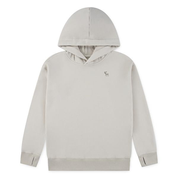Abercrombie hettegenser beige unisex brodert logo