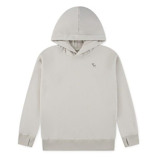 Abercrombie hettegenser beige unisex brodert logo