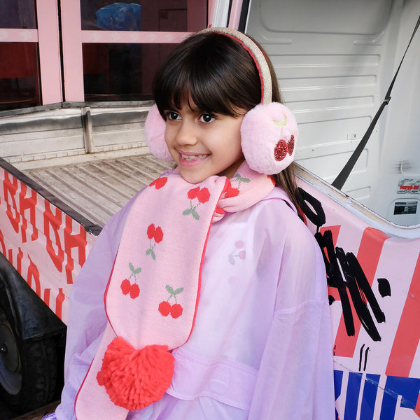 Rockahula - Cherful Cherry Earmuffs - Rosa - Jente